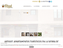 Tablet Screenshot of apartamentosartigot.es
